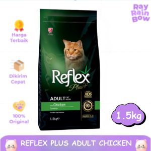 Reflex Plus Adult Chicken 1,5kg Makanan Kucing Dewasa Cat Food Dry