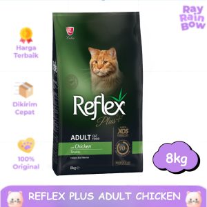 Reflex Plus Adult Chicken 8kg Makanan Kucing Dewasa Cat Food Dry