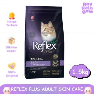 Reflex Plus Adult Skin Care 1,5kg Makanan Kucing Dewasa Cat Food Dry
