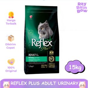 Reflex Plus Adult Urinary Chicken 15kg Makanan Kucing Dewasa Cat Food Dry