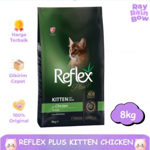 Reflex Plus Kitten Chicken 8kg Makanan Anak Kucing Cat Food Dry