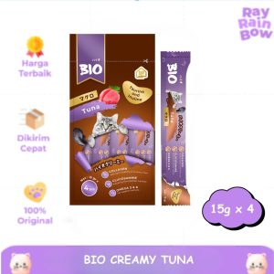 Bio Creamy Tuna 60gr Snack Cemilan Kucing