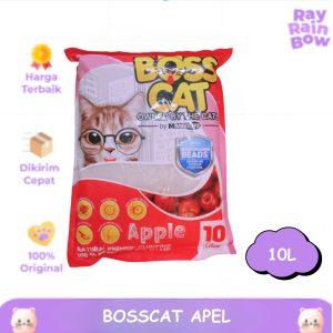 Boss Cat Sand Apel 10Liter Pasir Kucing Gumpal Wangi