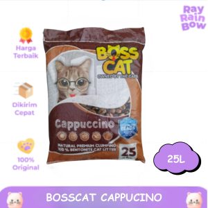 Boss Cat Sand Cappuccino 25Liter Pasir Kucing Gumpal Wangi
