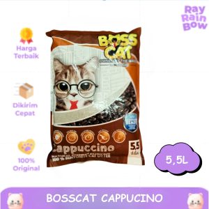 Boss Cat Sand Cappucino 5,5Liter Pasir Kucing Gumpal Wangi