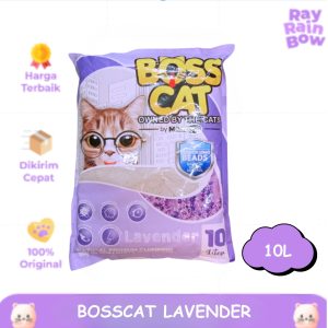 Boss Cat Sand Lavender 10Liter Pasir Kucing Gumpal Wangi
