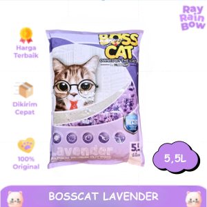 Boss Cat Sand Lavender 5,5Liter Pasir Kucing Gumpal Wangi