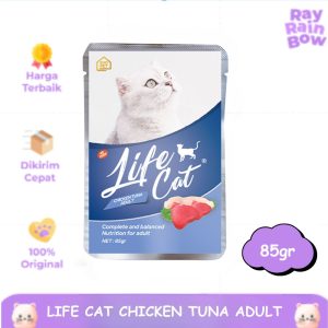 Life Cat Chicken Tuna Adult 85gr Makanan Basah Wet Food Sachet