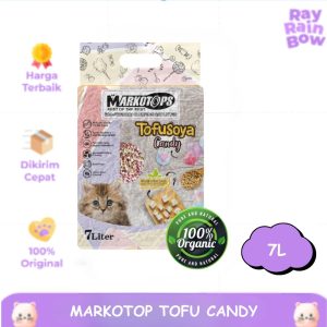 Markotop Tofu Candy 7L Pasir Kucing Tofu Soya Gumpal