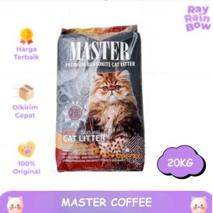 Master Coffee 20kg Pasir Kucing Gumpal Wangi