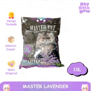 Master Lavender 10L Pasir Kucing Gumpal Wangi