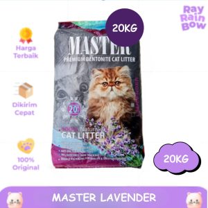 Master Lavender 20kg Pasir Kucing Gumpal Wangi