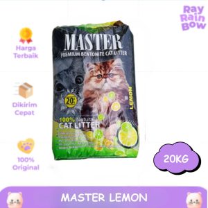 Master Lemon 20kg Pasir Kucing Gumpal Wangi