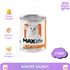 Maxlife Adult Salmon 375gr Makanan Basah Kucing Wet Food Kaleng