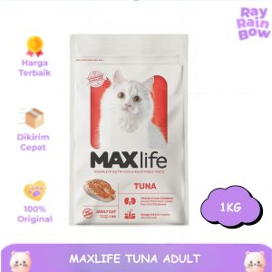 Maxlife Dry Adult Tuna 1kg Makanan Kucing Cat Food