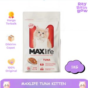 Maxlife Dry Kitten Tuna 1kg Makanan Kucing Cat Food