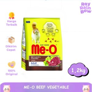 Me-o Dry Beef Vegetable 1.2kg Makanan Kucing Cat Food