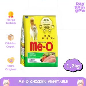 Me-o Dry Chicken Vegetable 1.2kg Makanan Kucing Cat Food