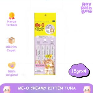 Me-o Creamy Treats Kitten Tuna 15gr x 4 Snack Cemilan Kucing