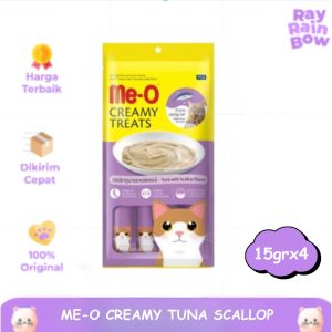 Me-o Creamy Treats Tuna With Scallop 15gr x 4 Snack Cemilan Kucing