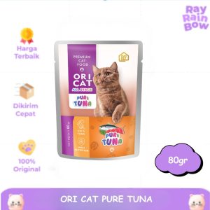 Ori Cat Pure Tuna 80gr All Stage Makanan Basah Kucing Wet Food Sachet
