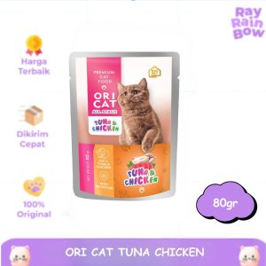Ori Cat Tuna Chicken 80gr All Stage Makanan Basah Kucing Wet Food Sachet