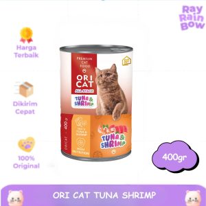 Ori Cat Tuna Shrimp 400gr All Stage Makanan Basah Kucing Wet Food Kaleng