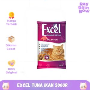 Excel Tuna Kibble Ikan 500gr - Makanan Kucing Dewasa / Cat Food Dry