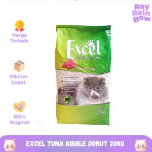 Excel Tuna Kibble Donut 20kg - Makanan Kucing Dewasa / Cat Food Dry