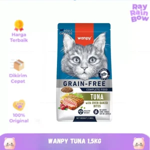 Makanan Kucing Wanpy Grain Free Adult Tuna Cat Dry Food 1.5kg