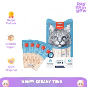 Wanpy Creamy Tuna Treats Cat Snack Camilan Kucing 70 Gram