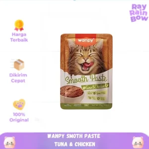 Wanpy Smooth Paste Tuna Chicken 85gr - Wet Cat Food Pouch Makanan Kucing Sachet 85 gram