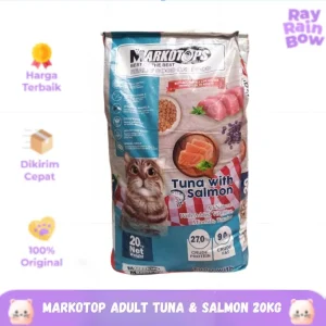 Markotop Dry Food 20kg Rasa Adult Tuna & Salmon - Makanan Kucing Kitten & Dewasa / Cat Food Dry