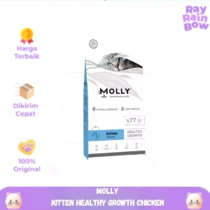 MOLLY Kitten Chicken (Healthy Growth) - Super Premium Cat Dry Food (Balance, Hypoallergenic, Low Grain) 2kg