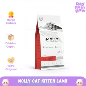 MOLLY Kitten Lamb (Sensitive Digestion) - Super Premium Cat Dry Food (Balance, Hypoallergenic, Low Grain) 2kg
