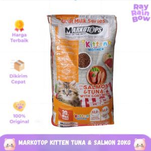 Markotop Dry Food 20kg Rasa Kitten Salmon & Tuna - Makanan Kucing Kitten & Dewasa / Cat Food Dry