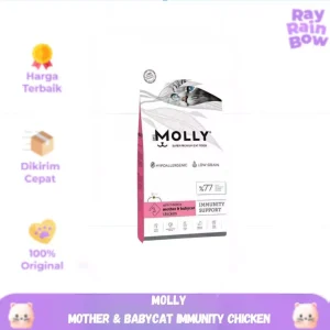 MOLLY Mother & Babycat Chicken (Immunity Support) - Super Premium Cat Dry Food (Balance, Hypoallergenic, Low Grain) 2kg